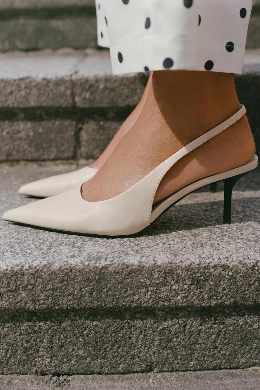 Туфли с открытой пяткой на каблуке, Zara