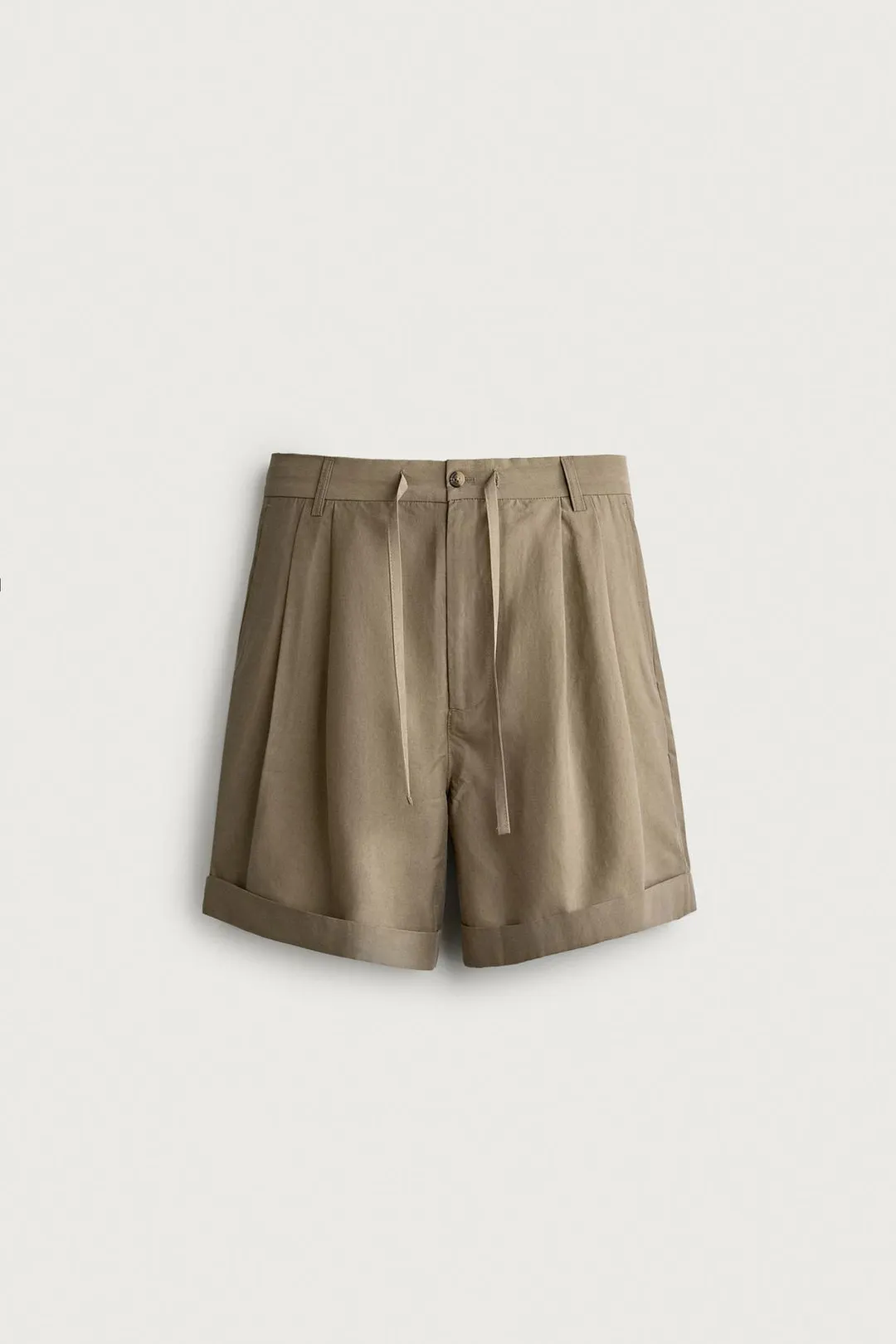 Бермуды свободного струящегося кроя с защипами, Zara