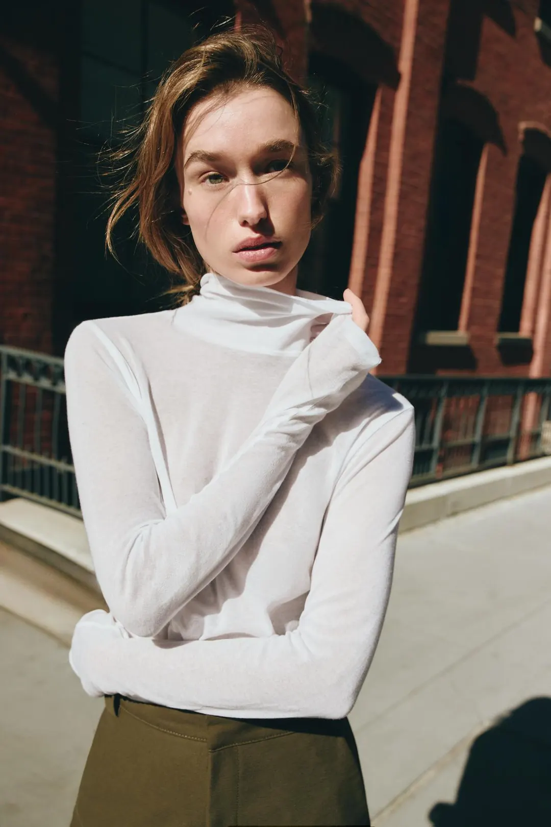 Футболка с высоким воротником SUPIMA®, Zara