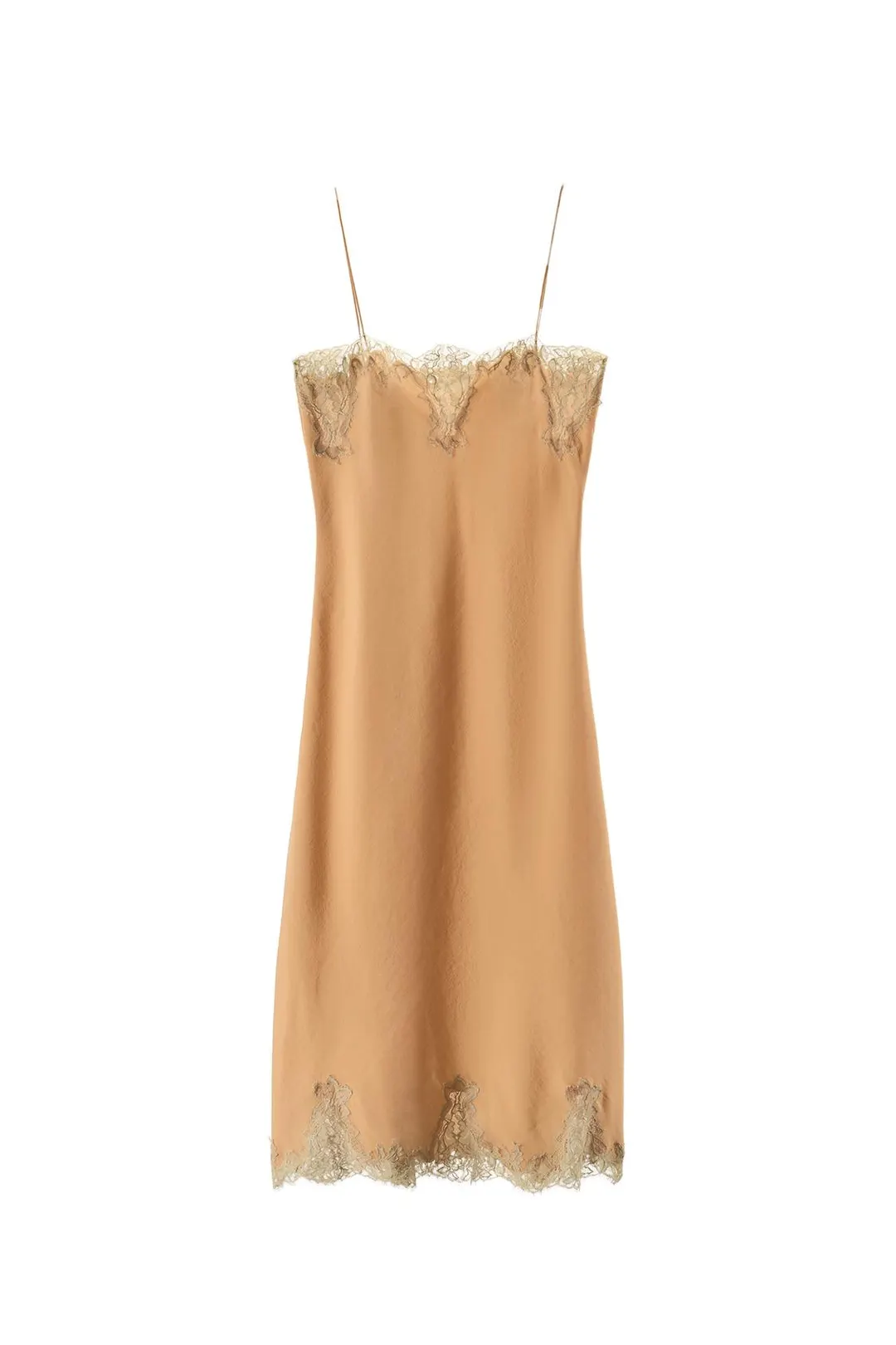 Кружевное платье-комбинация миди, Zara