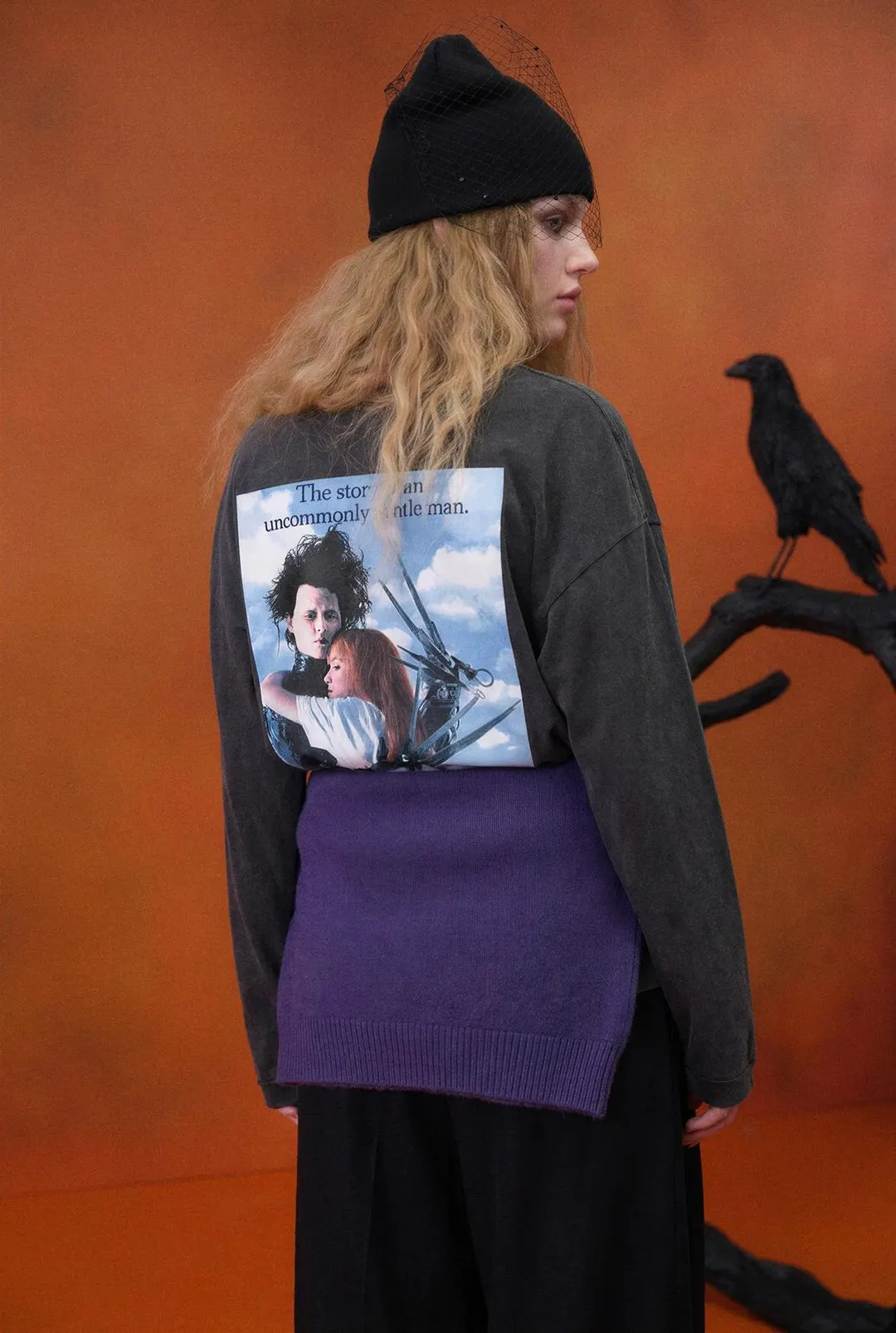 Футболка Edward Scissorhands с эффектом стирки, Zara
