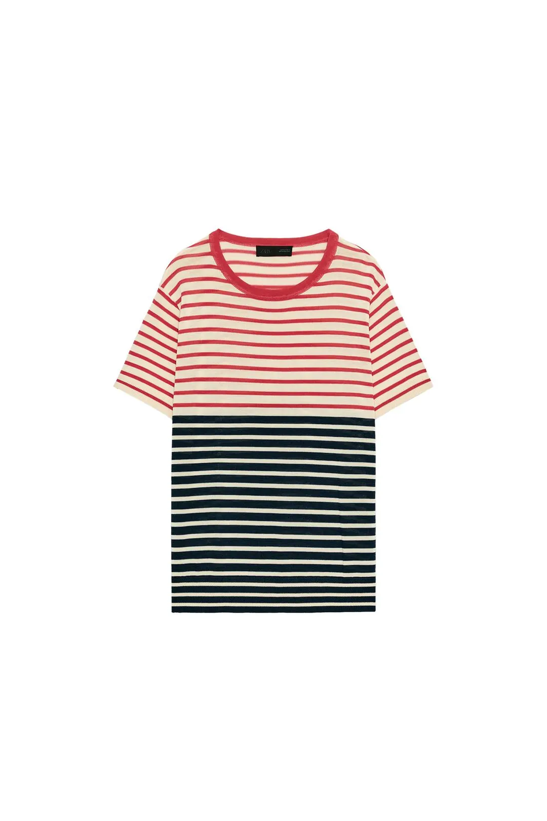 Трикотажный топ в полоску, Zara