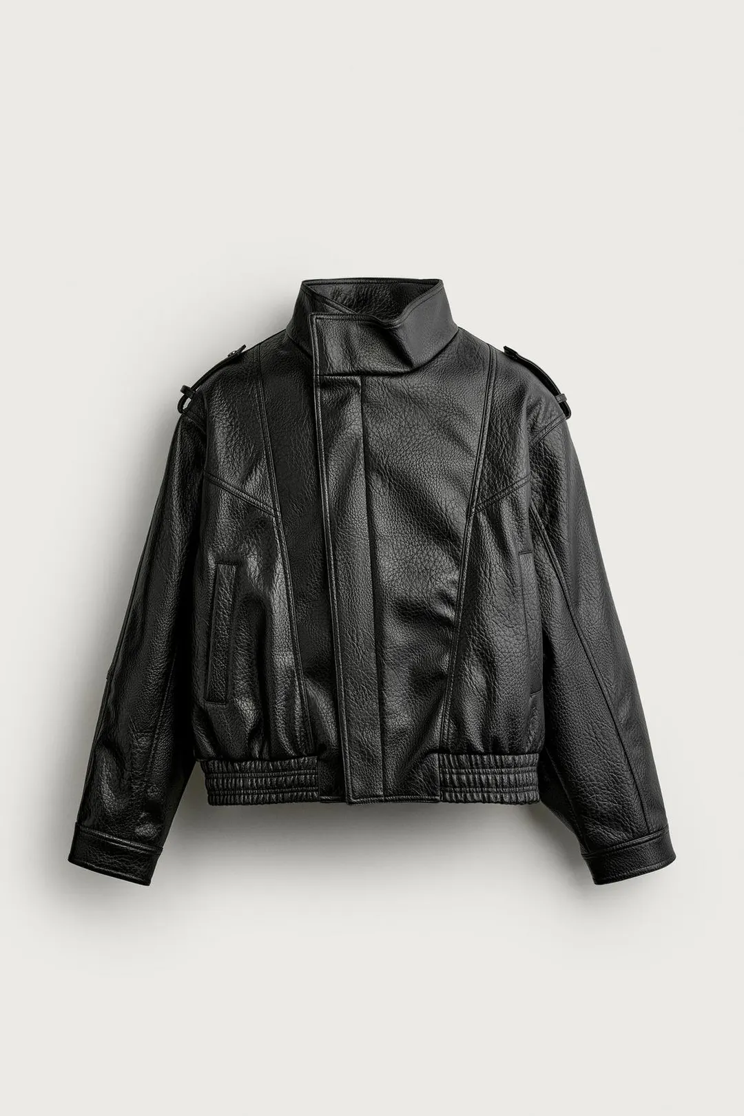 Куртка-косуха свободного кроя под кожу, Zara