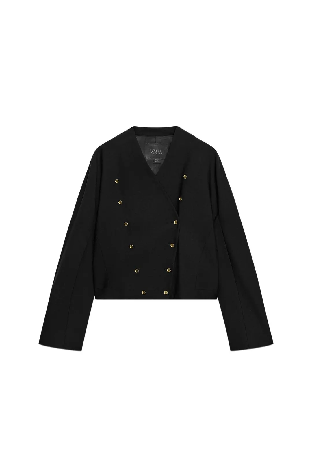 Блейзер с золотистыми пуговицами ZW Collection, Zara