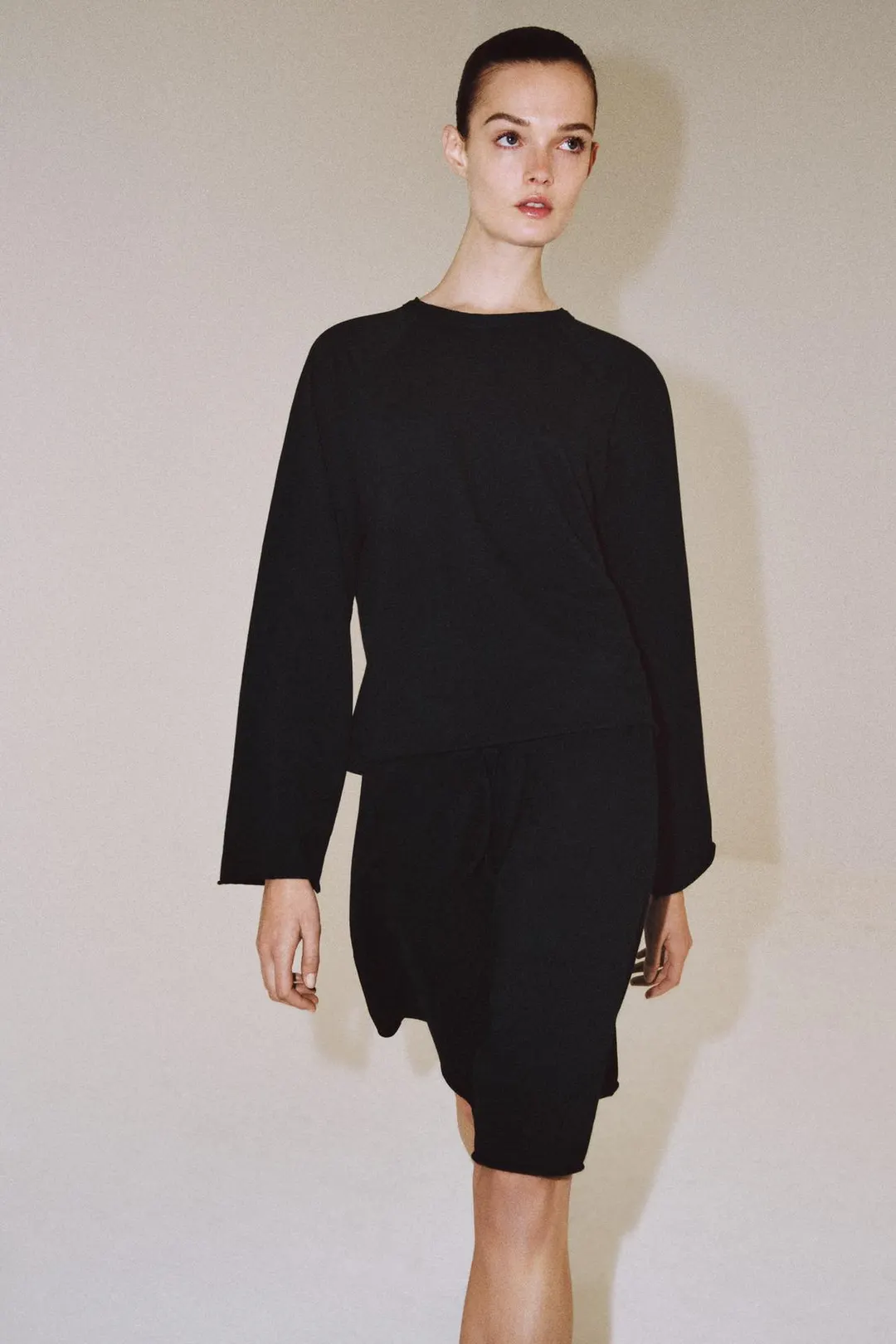 Шорты-бермуды из хлопка на кулиске, Zara