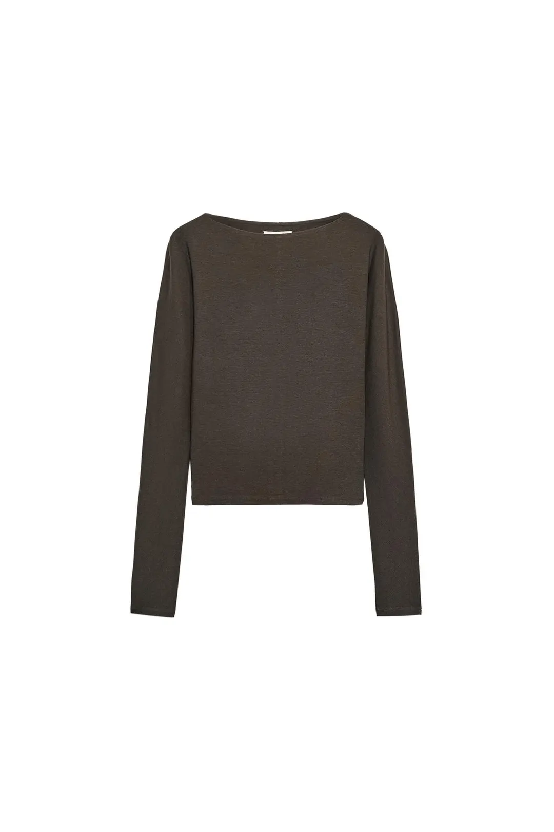 Футболка облегающего кроя с длинными рукавами, Zara