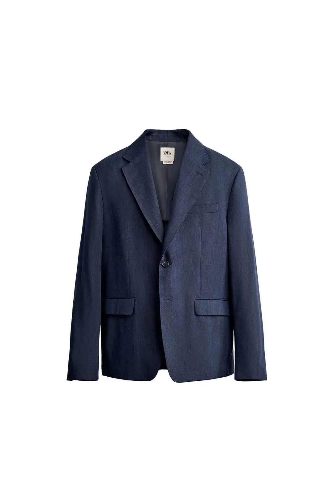 Пиджак классического кроя из льна и шерсти, Zara