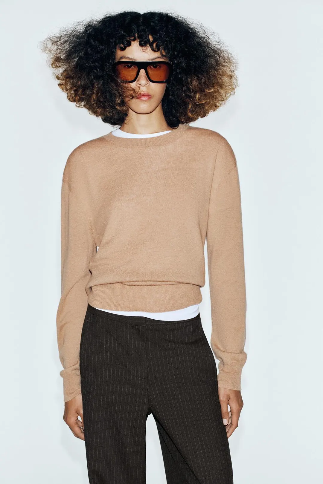Брюки прямого кроя со средней посадкой, Zara