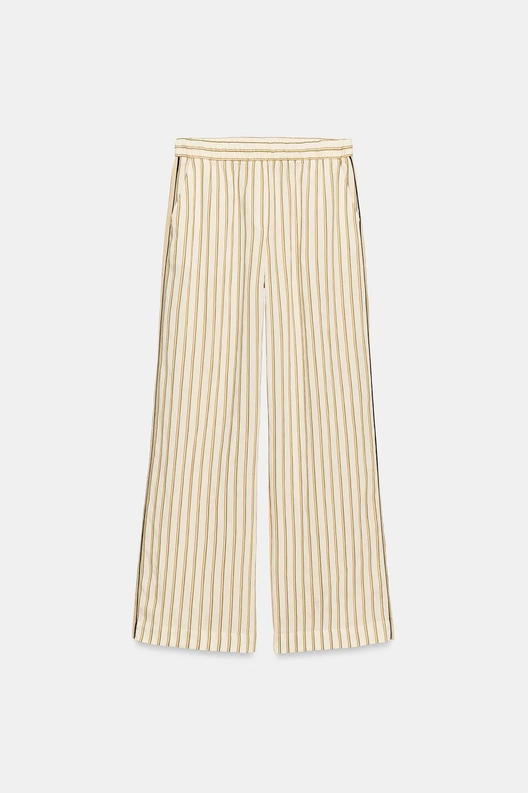 Брюки в контрастную полоску ZW Collection, Zara