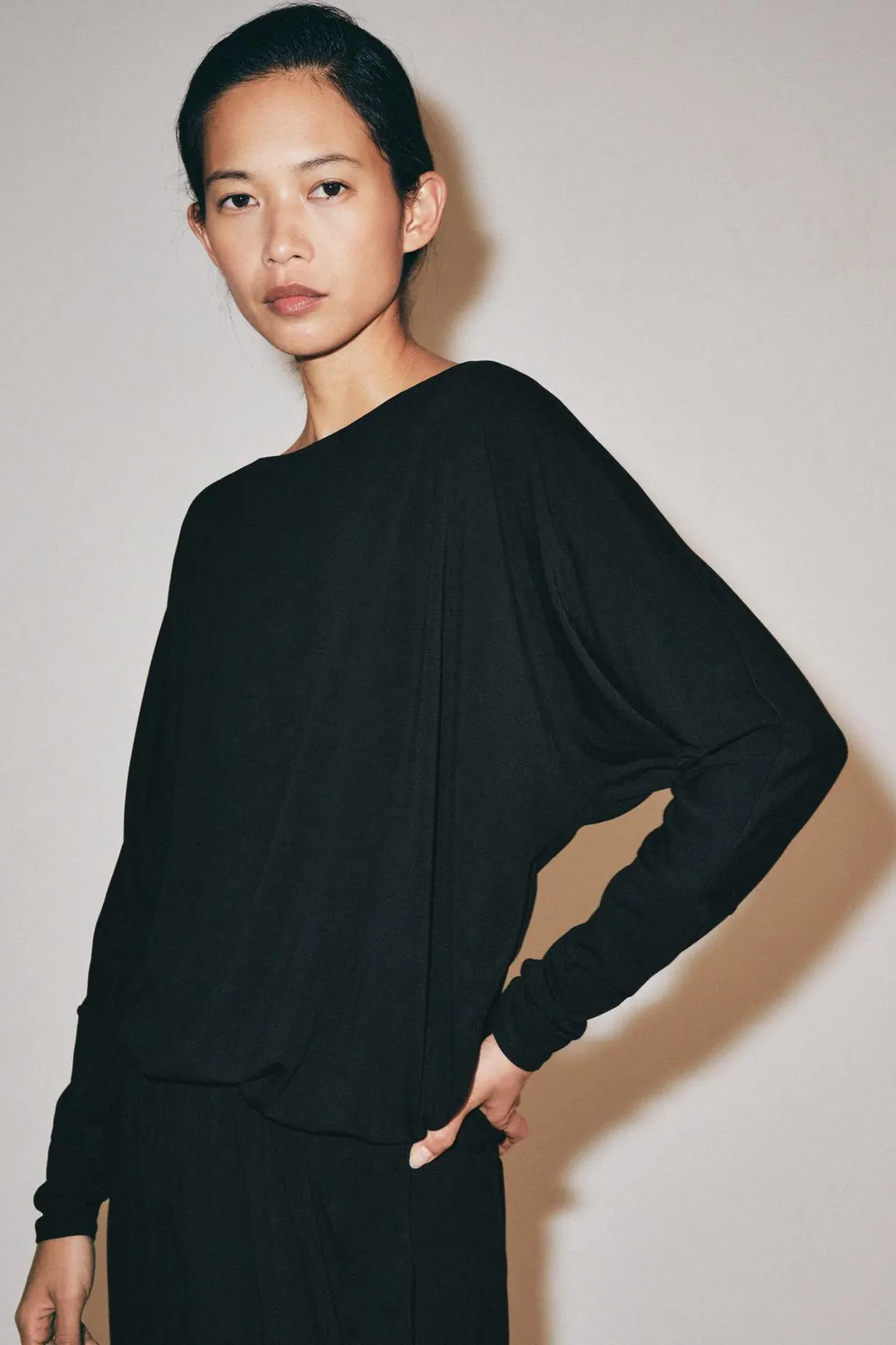 Футболка с эластичным низом, Zara