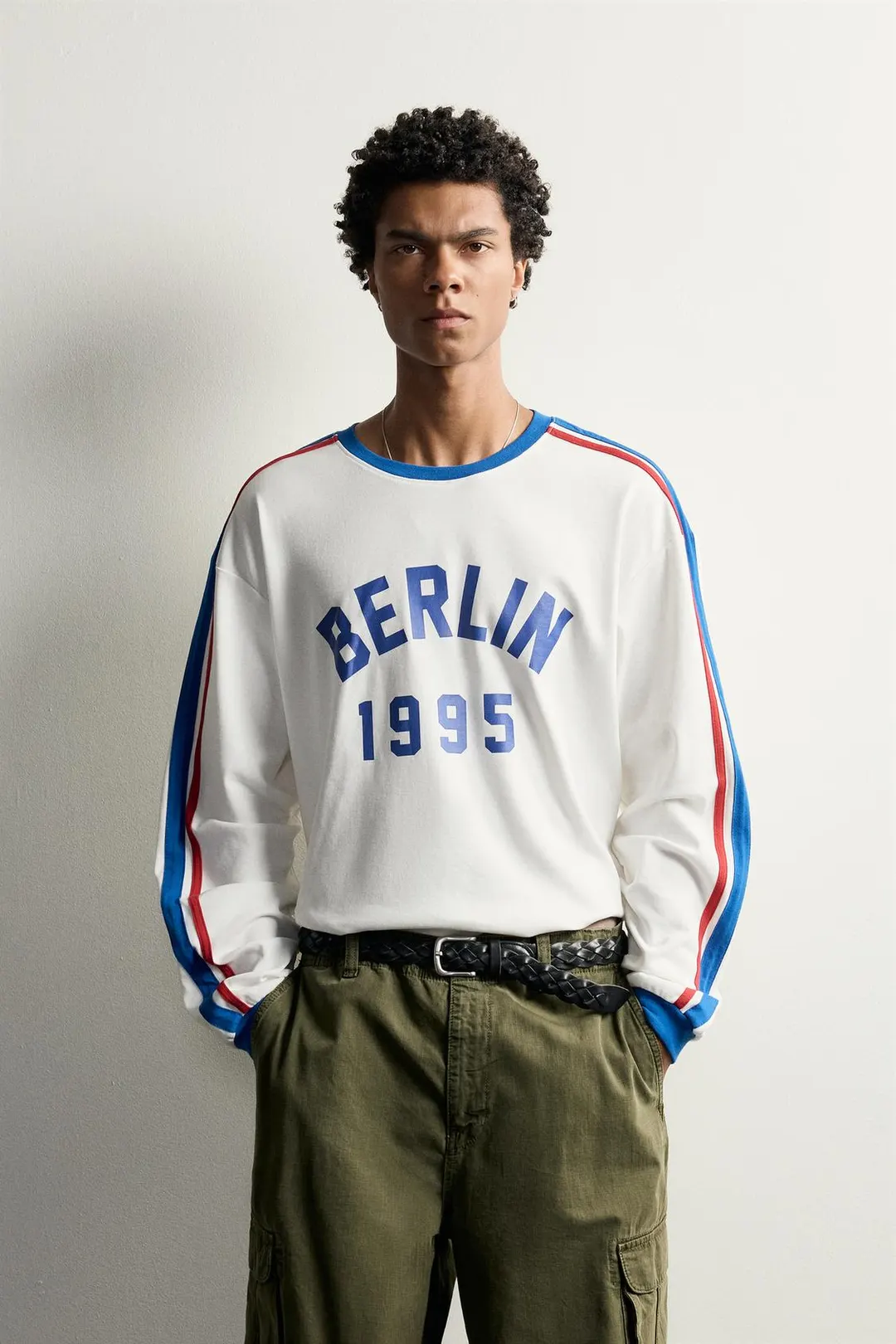 Футболка Berlin с контрастными полосами, Zara