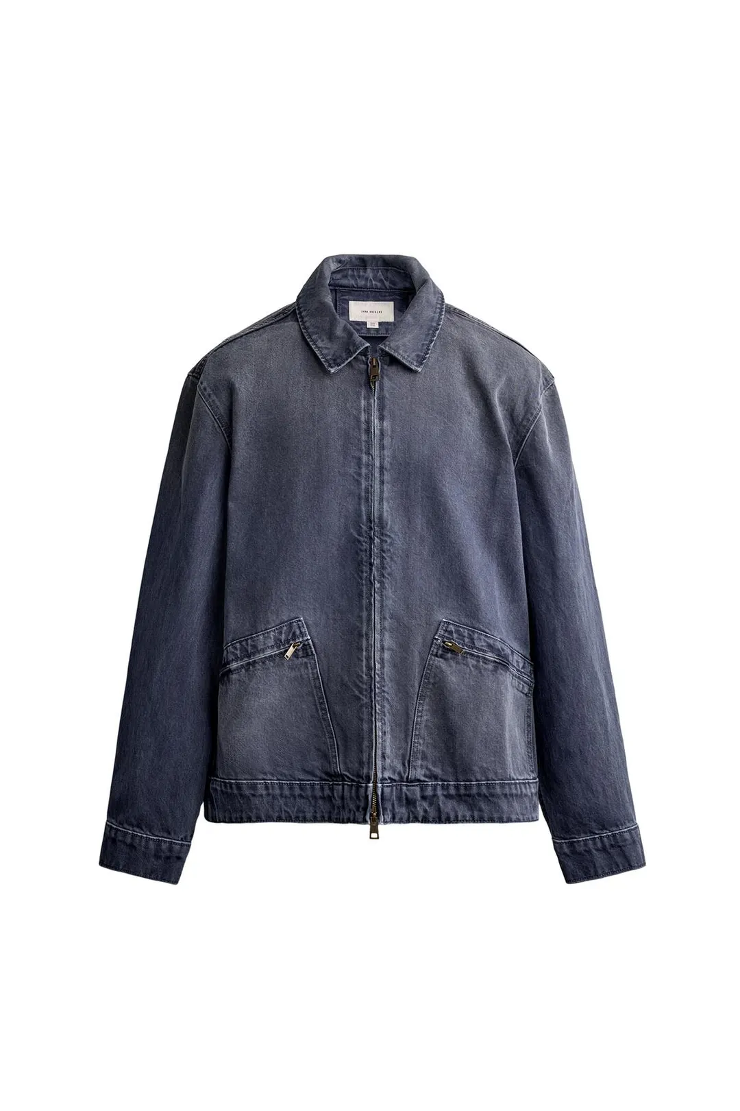 Джинсовая куртка прямого кроя на молнии, Zara