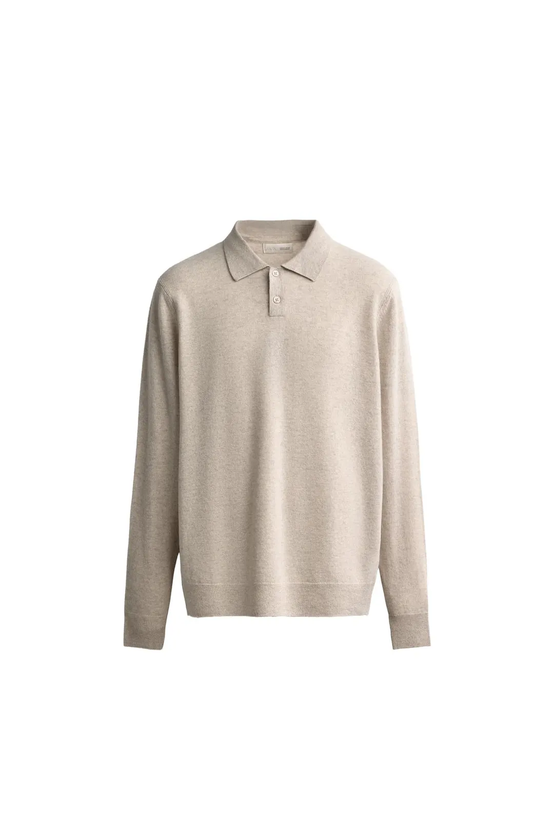 Поло трикотажное прямого кроя из смесовой шерсти, Zara