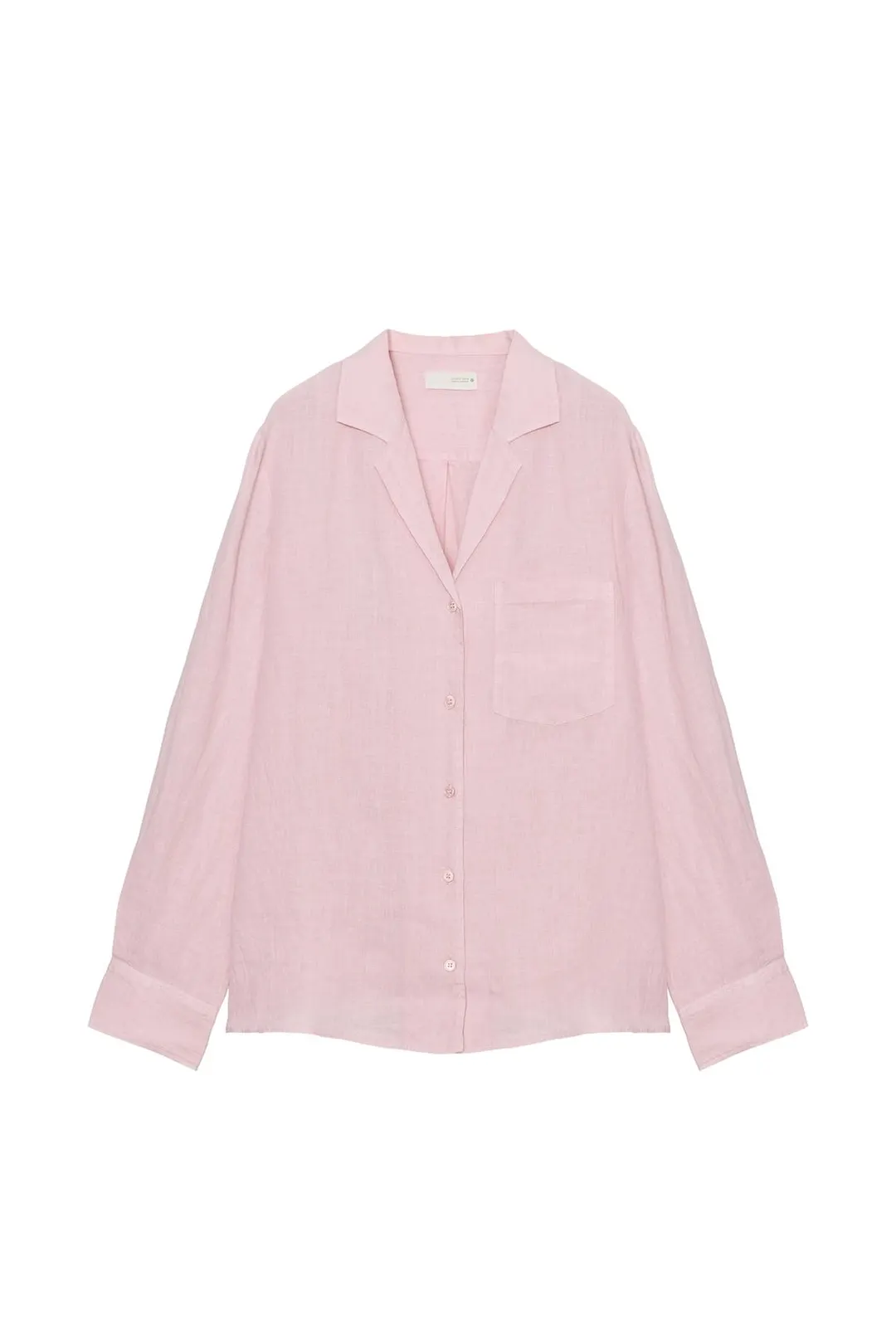 Льняная рубашка с карманом ZW Collection, Zara