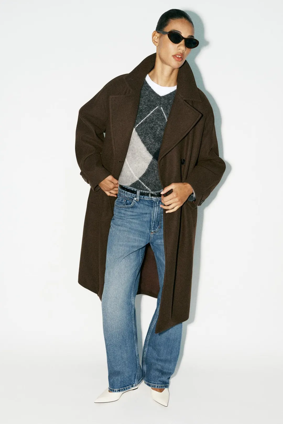 Мягкое пальто оверсайз, Zara