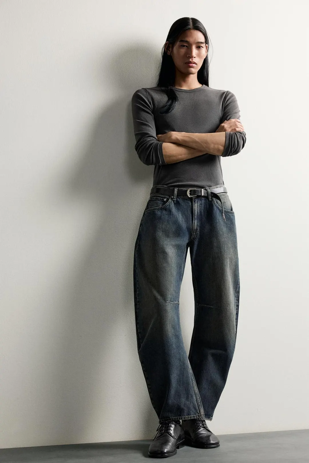 Джинсы прямого кроя barrel, Zara