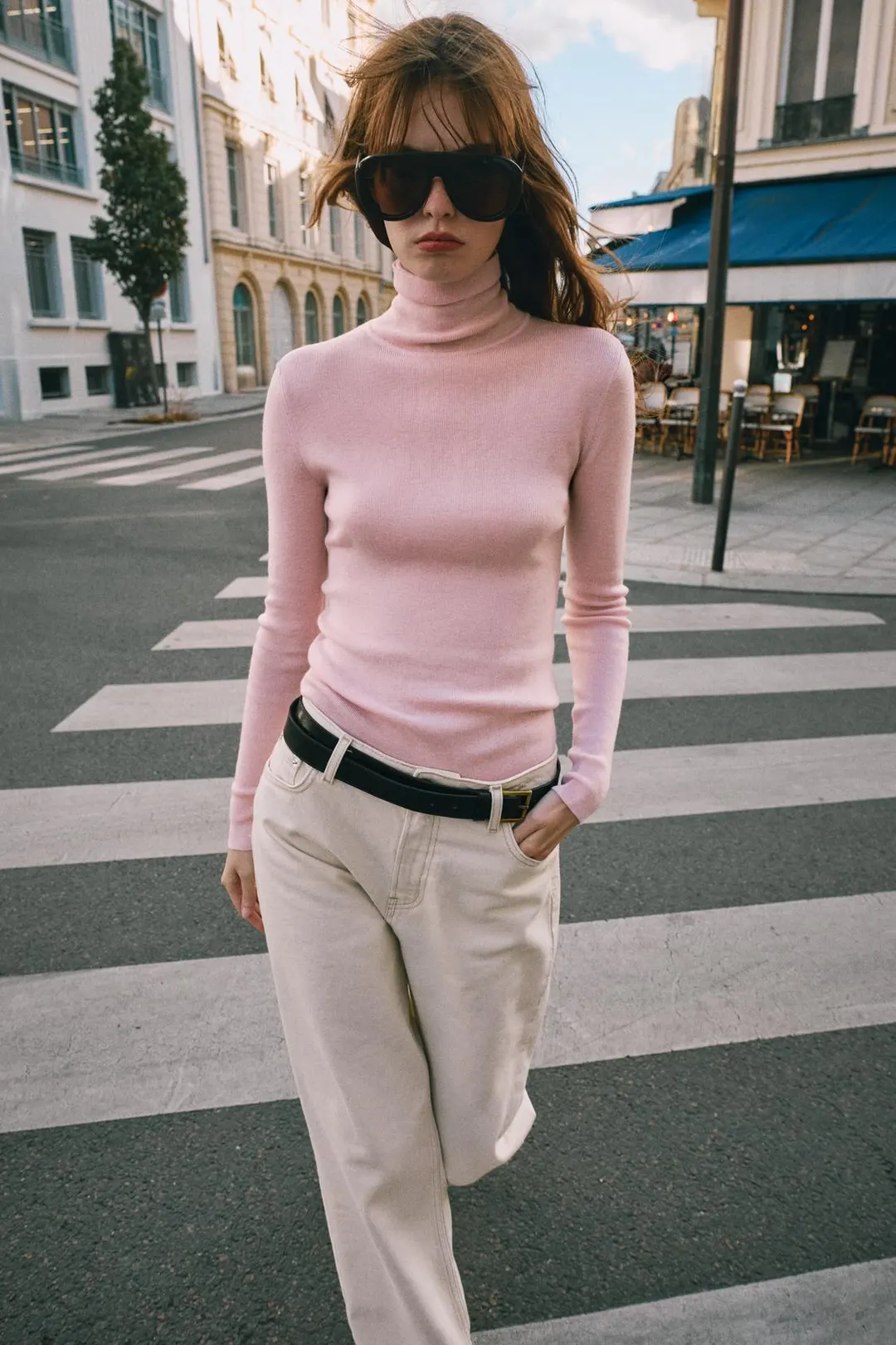 Джемпер тонкой вязки с высоким воротником, Zara