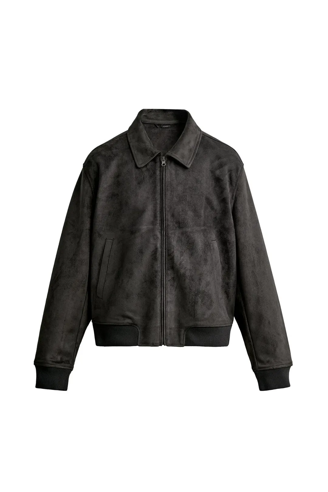 Бомбер из искусственной замши, Zara