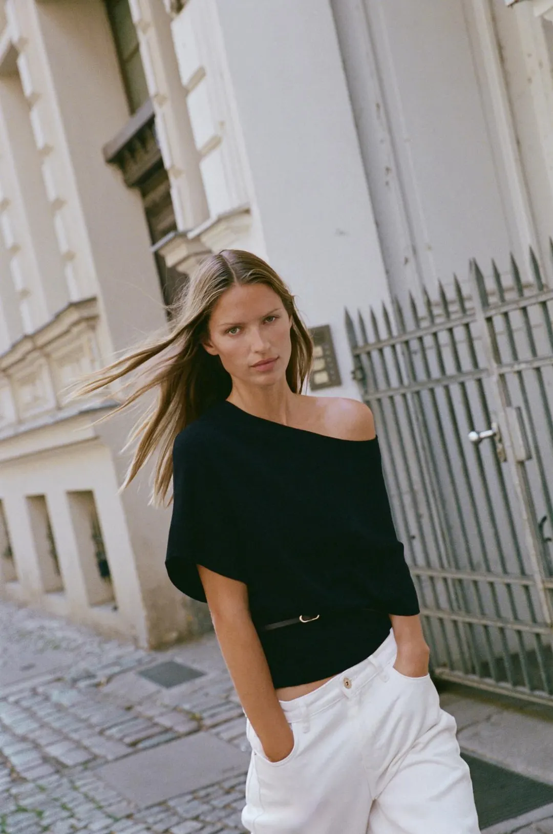 Топ вязаный с поясом, Zara