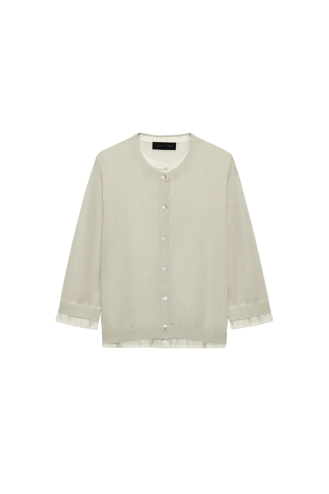 Кардиган комбинированный вязаный, Zara