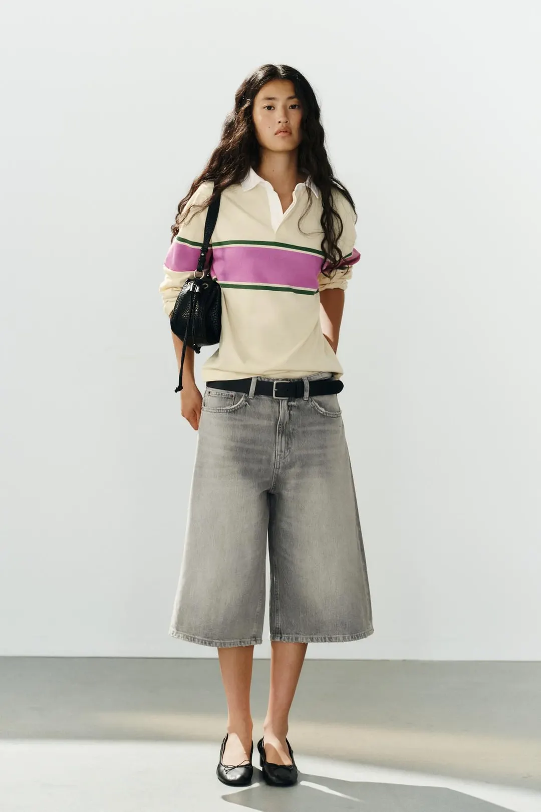 Шорты джинсовые TRF мешковатого кроя, Zara
