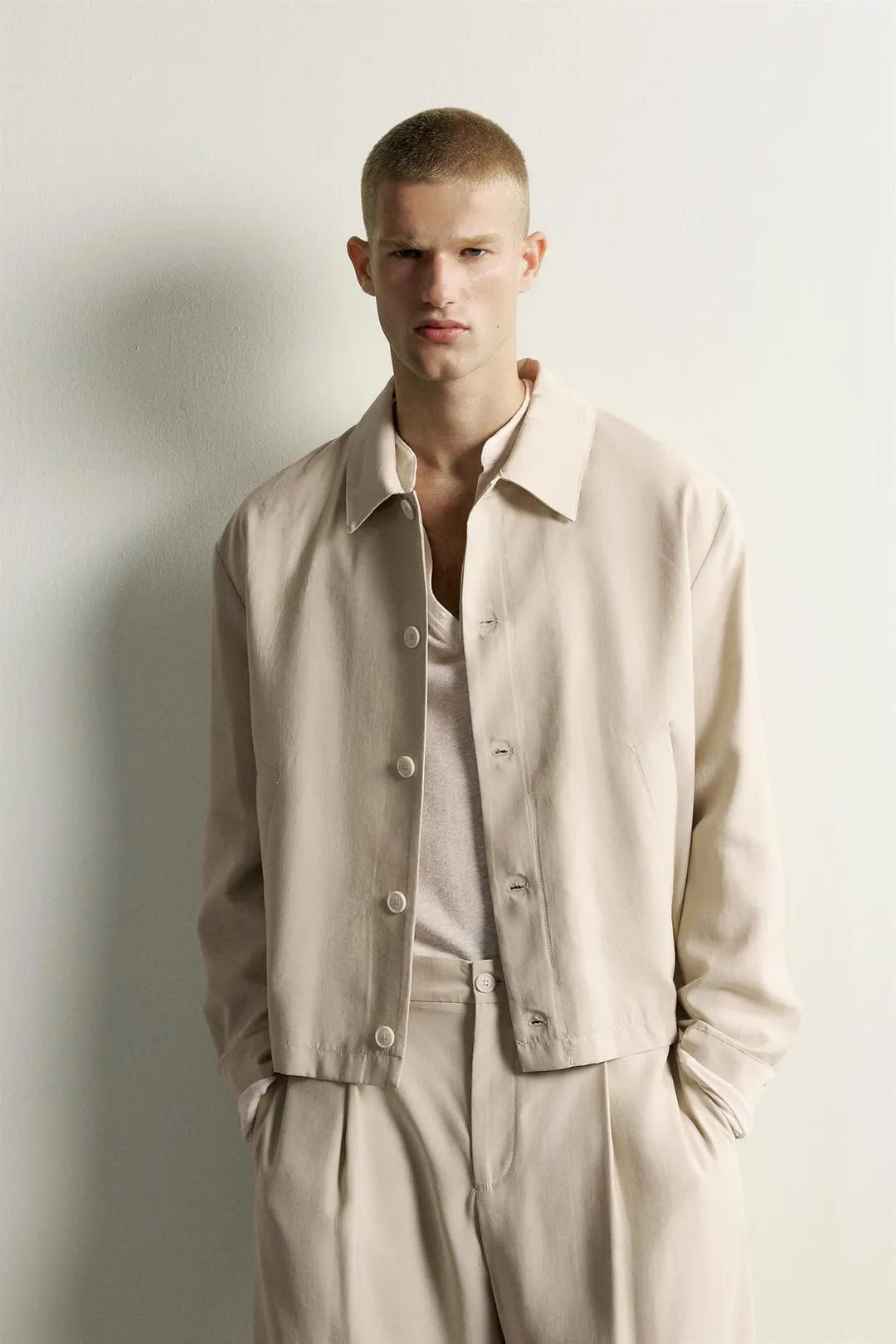 Струящаяся рубашка прямого кроя, Zara