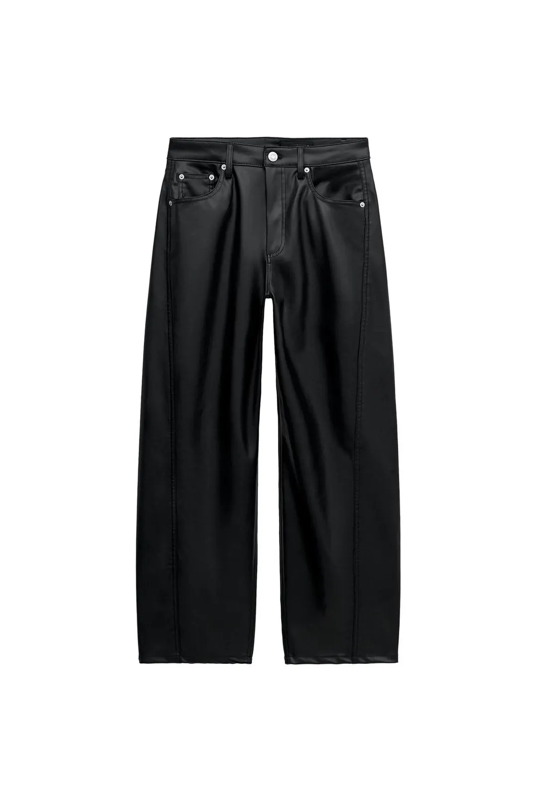Брюки до щиколотки под кожу ZW Collection, Zara