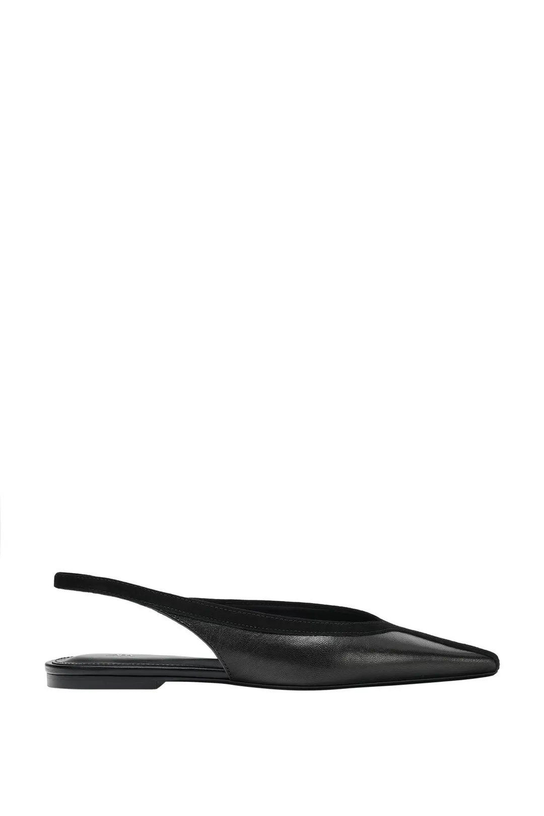 Туфли с открытой пяткой из кожи, Zara