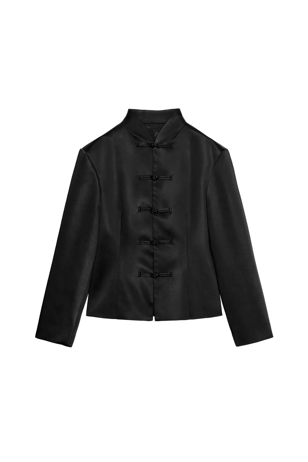 Атласная куртка с застежкой на навесные петли, Zara