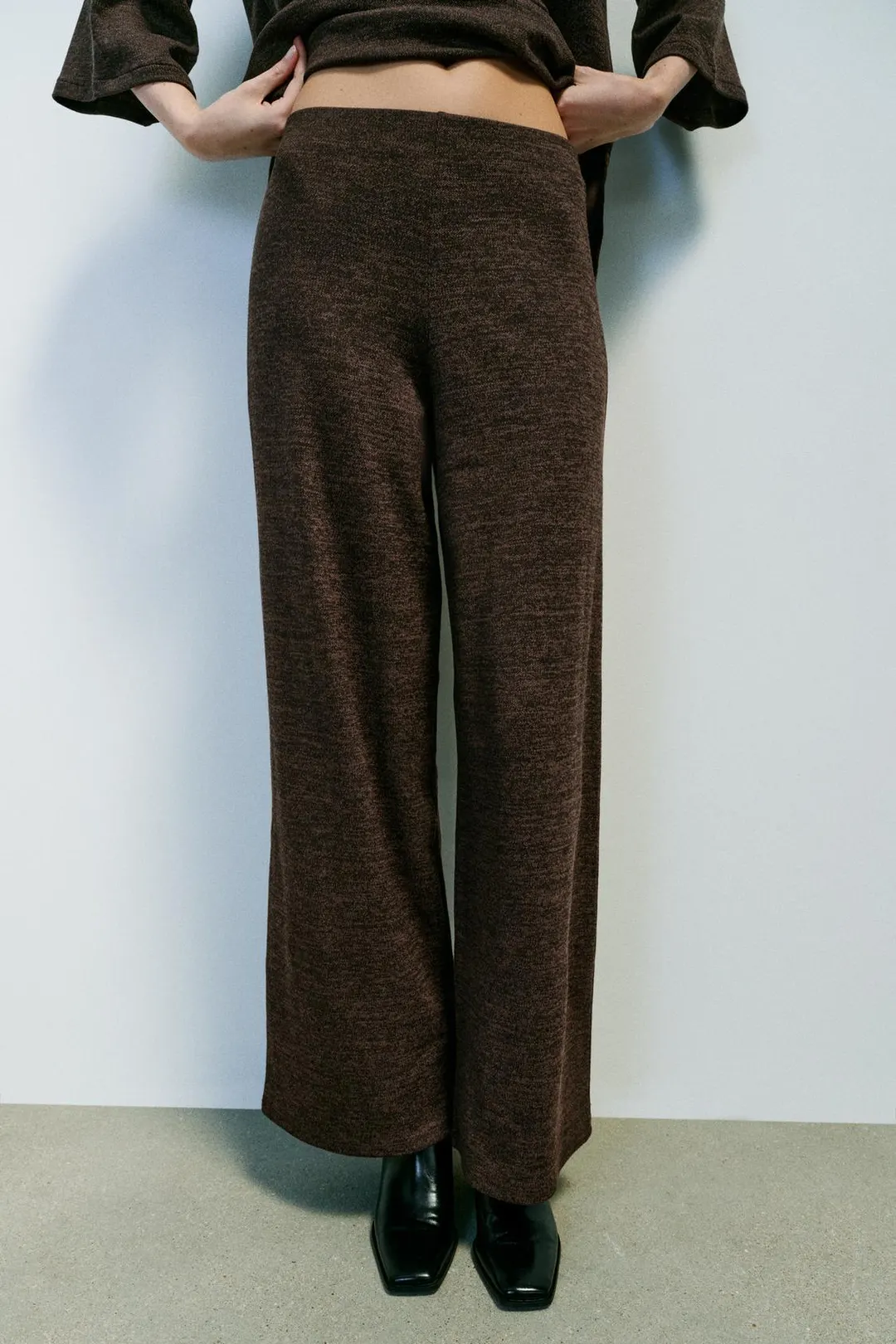 Брюки базовые из пике, Zara