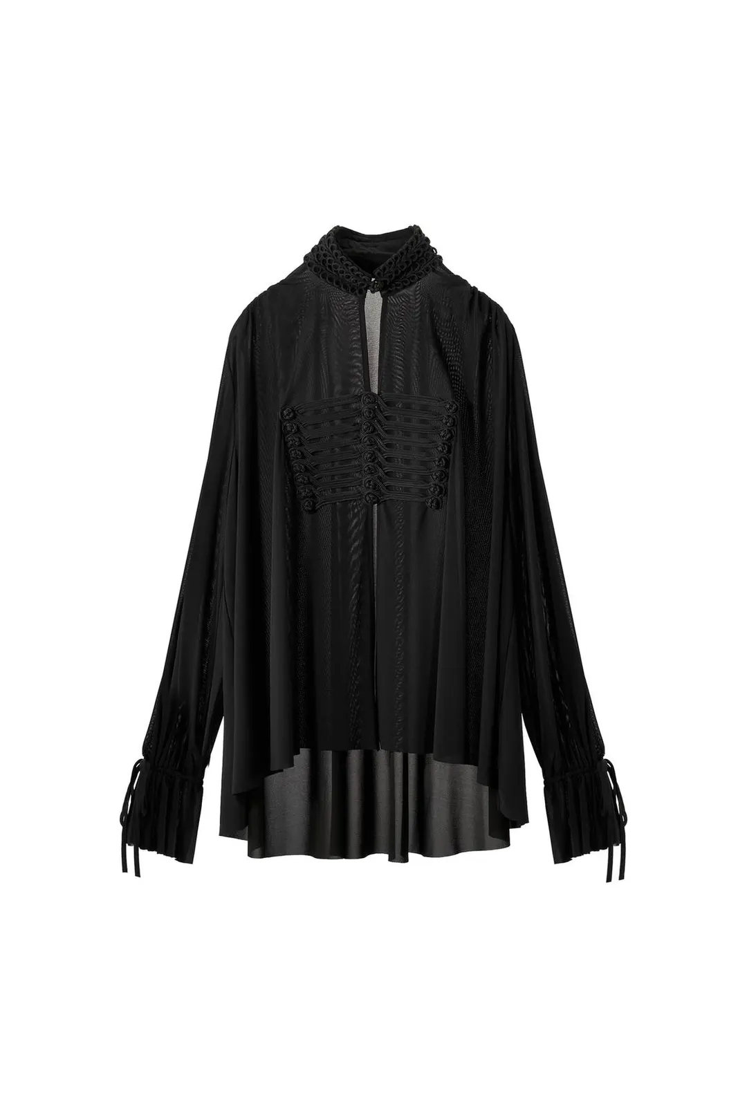 Блузка оверсайз с узелковой застежкой, Zara
