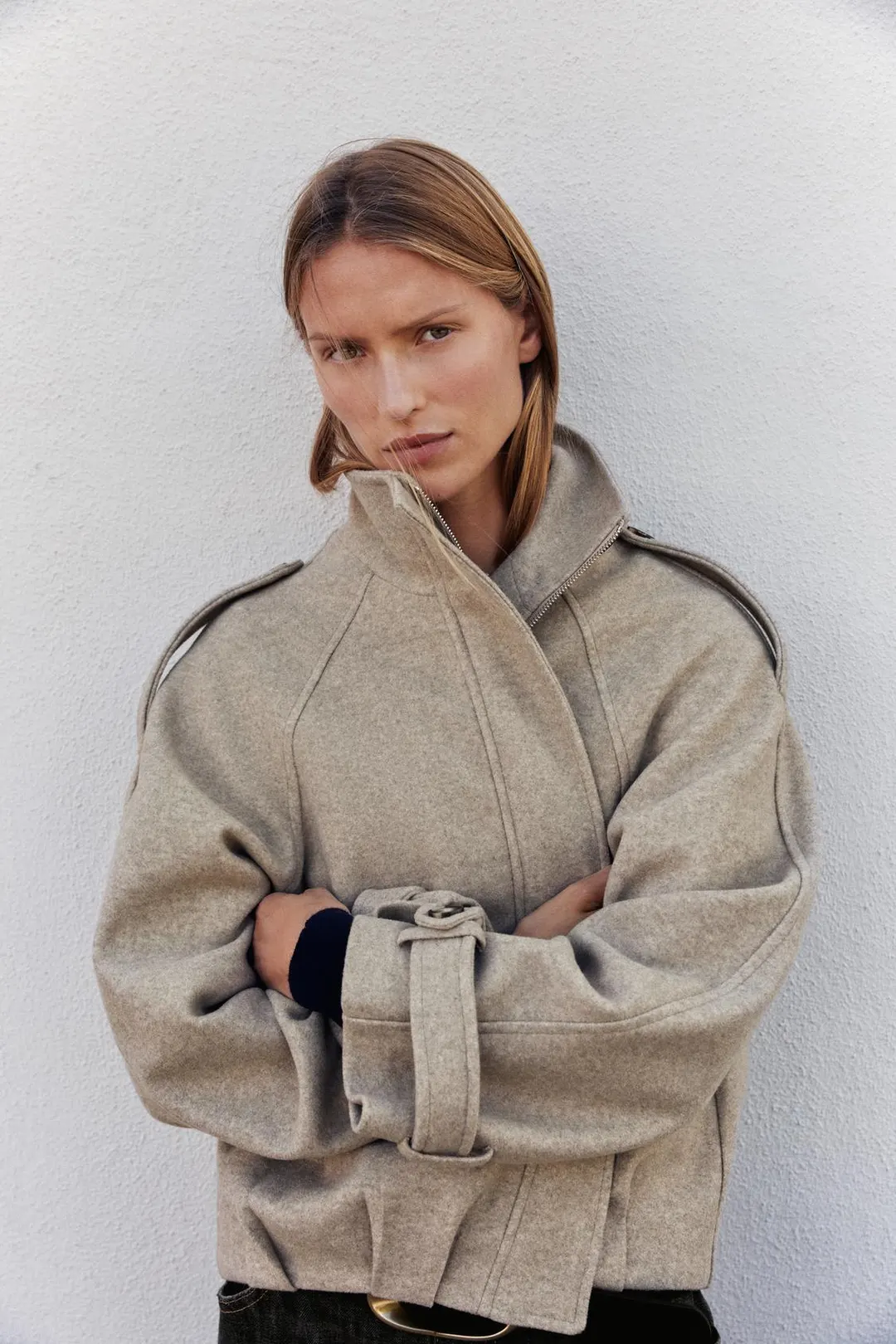 Бомбер с хлястиком, Zara