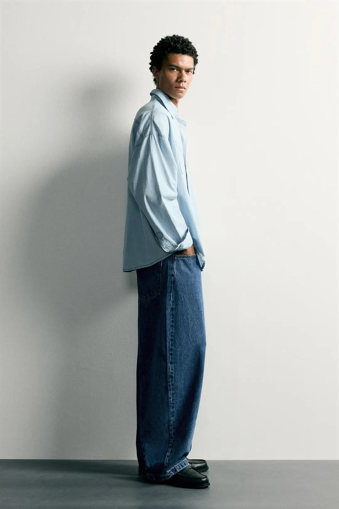 Джинсы кроя баллон, Zara