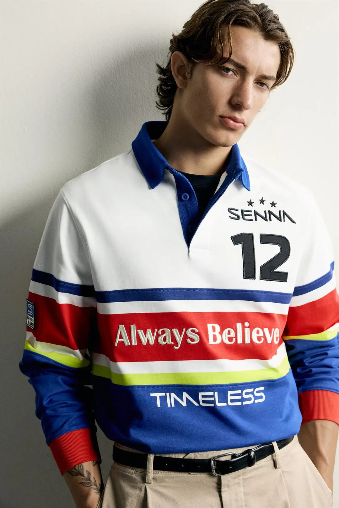 Поло в полоску с принтом AYRTON SENNA © SENNA BRANDS, Zara