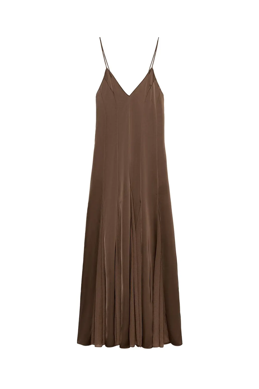Контрастное платье-комбинация, Zara