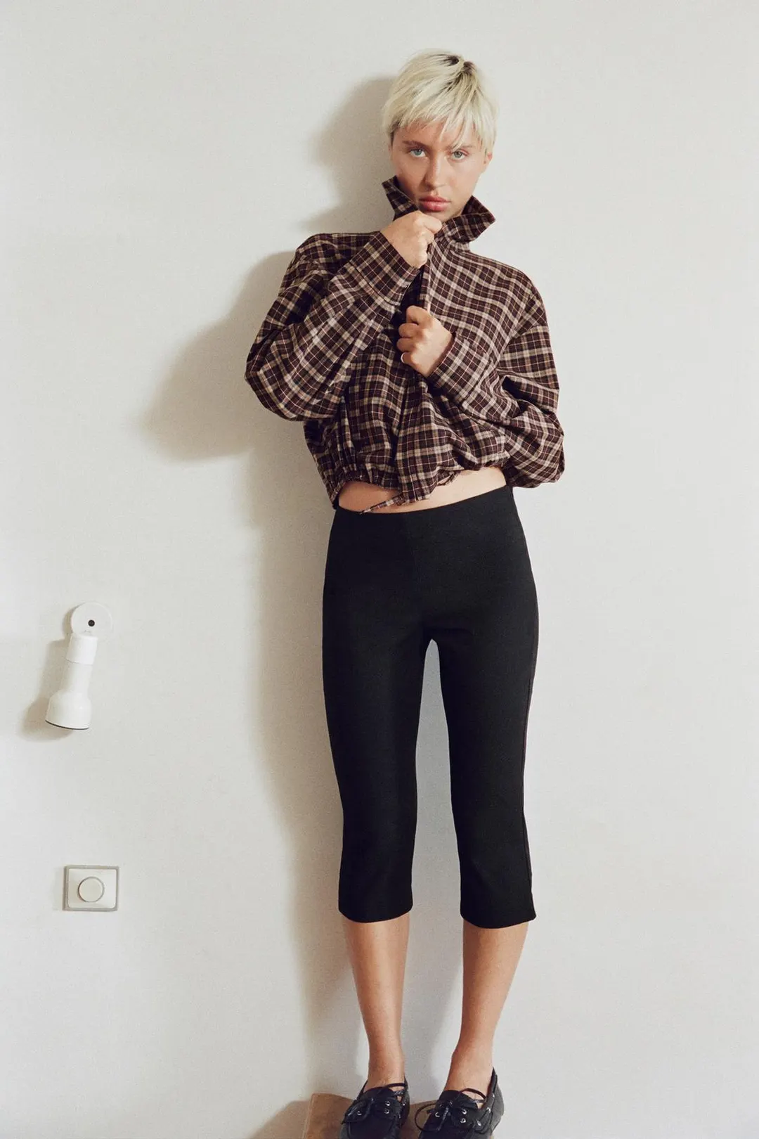 Эластичные брюки капри, Zara