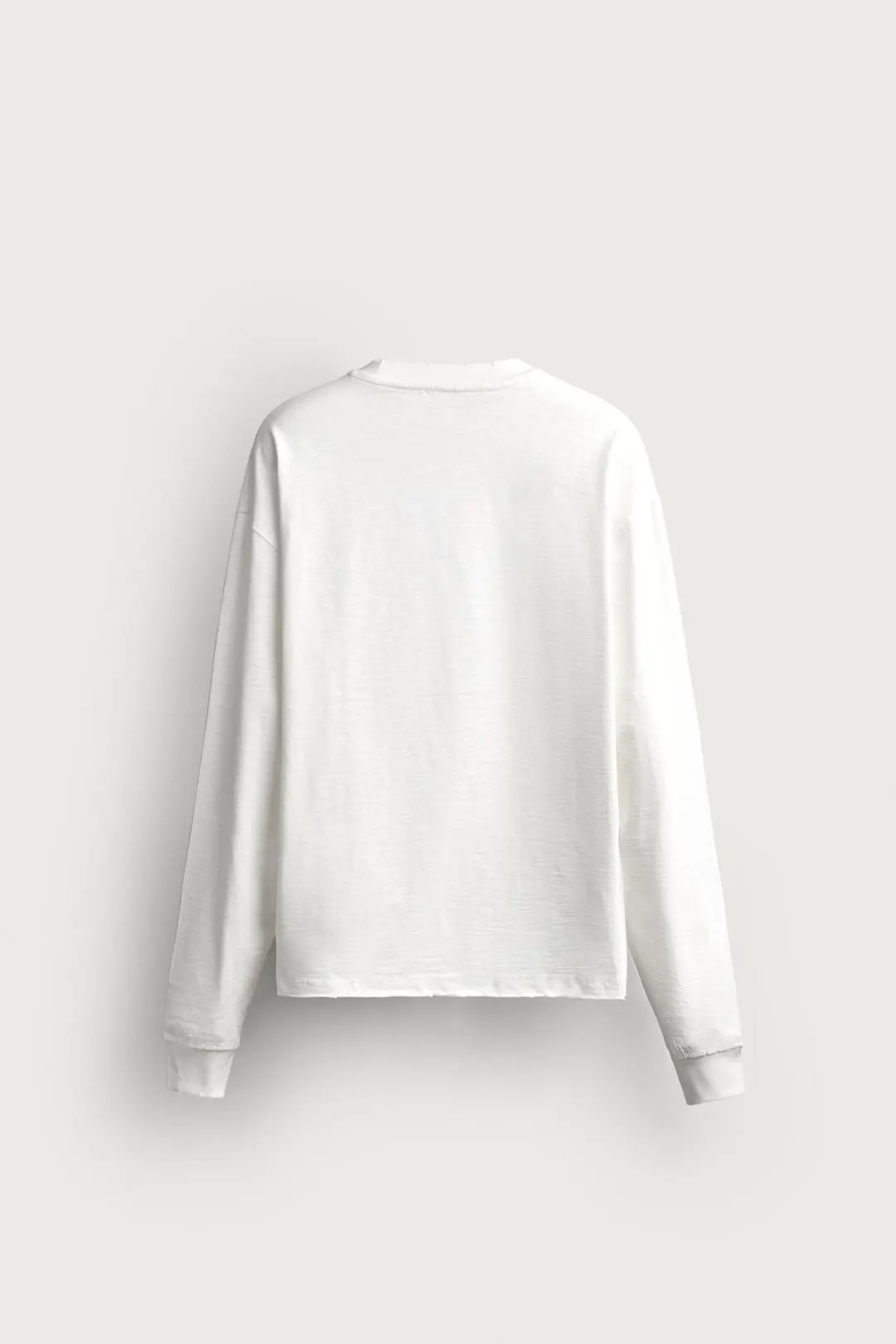 Футболка вареная из меланжевого трикотажа relaxed fit, Zara
