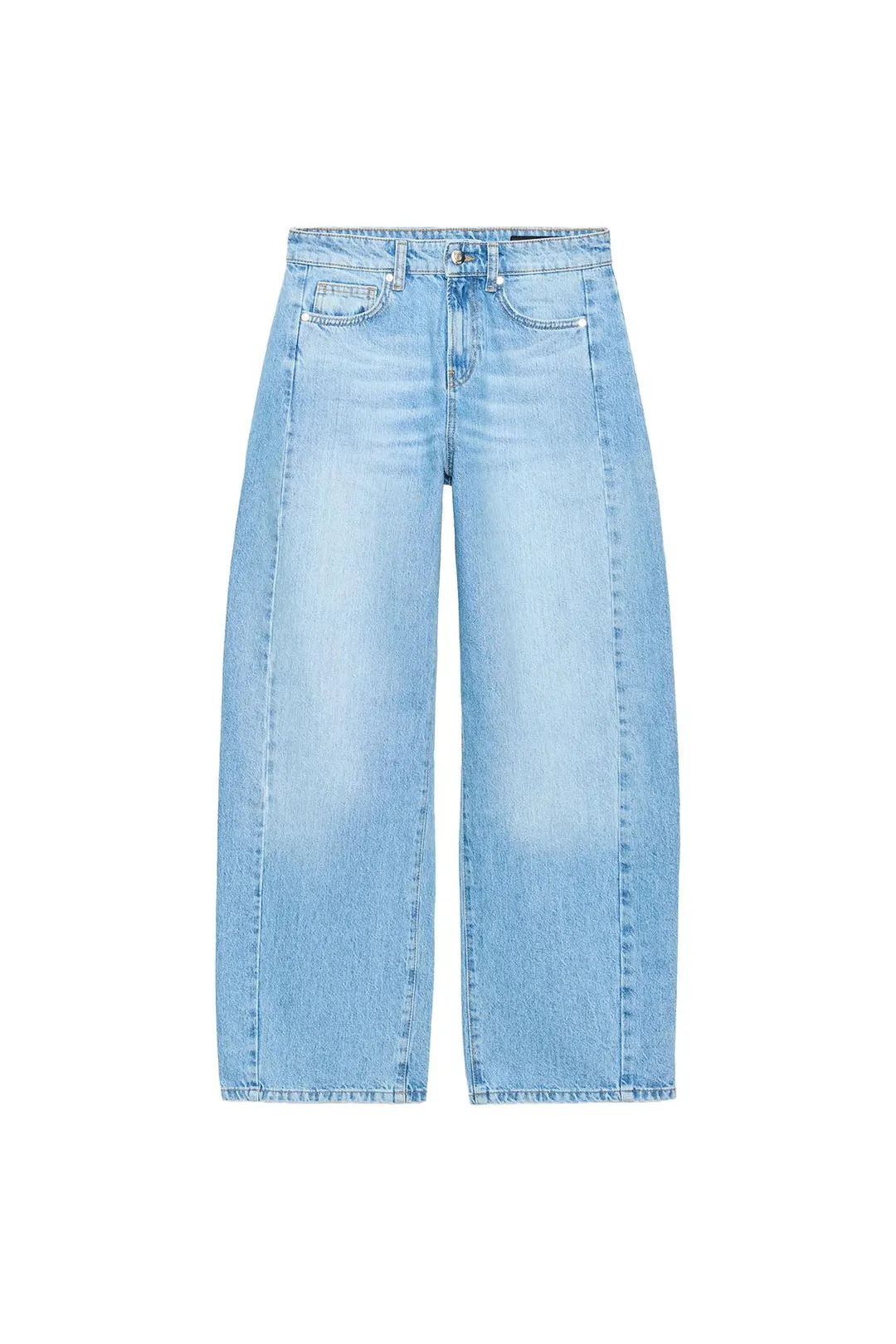 Джинсы barrel Z1975 с высокой посадкой, Zara