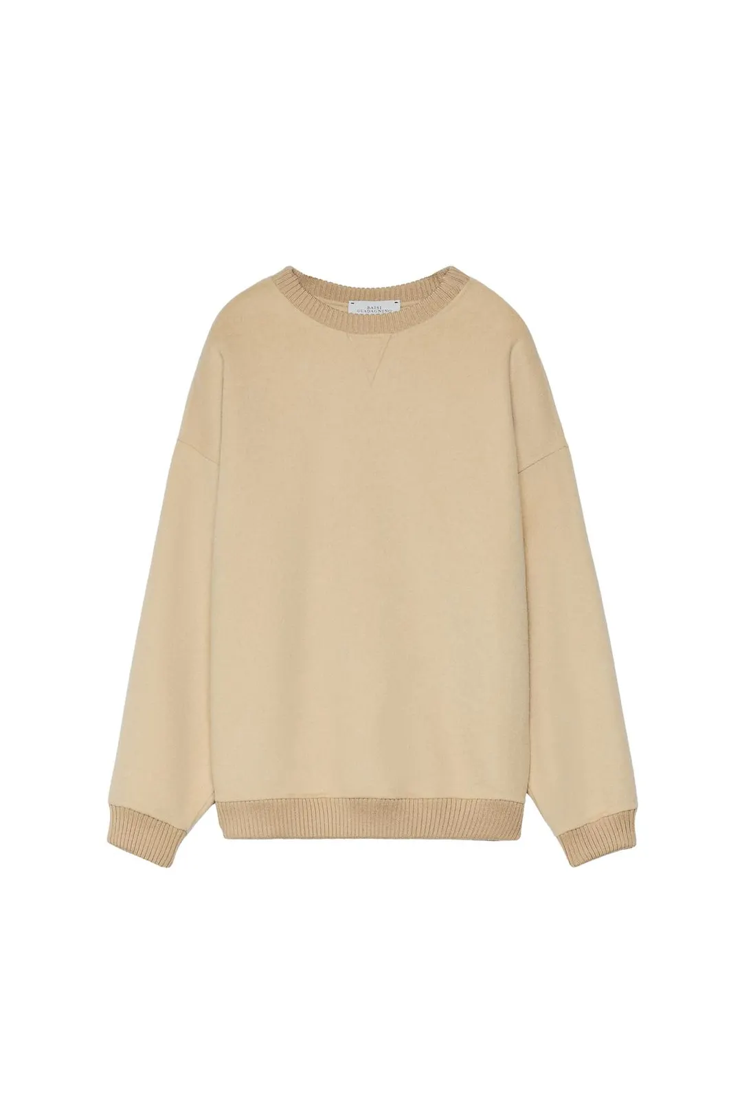 Свитшот из смесовой шерсти с круглым вырезом, Zara