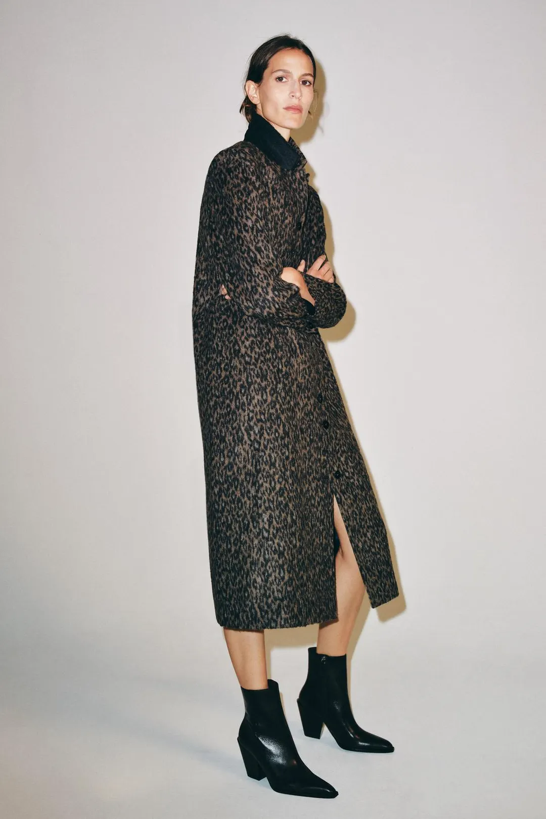 Ковбойские ботильоны из кожи, Zara