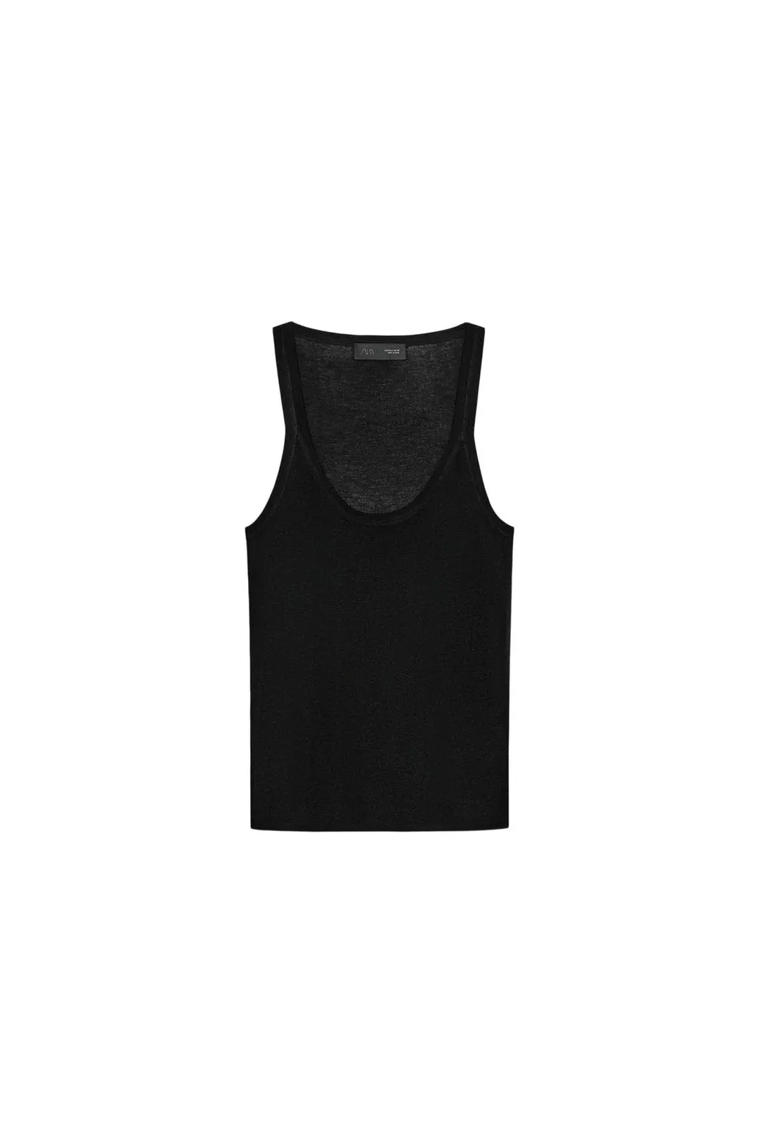 Топ без рукавов тонкой вязки, Zara