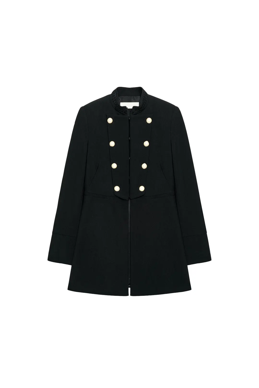 Пальто приталенное на пуговицах, Zara