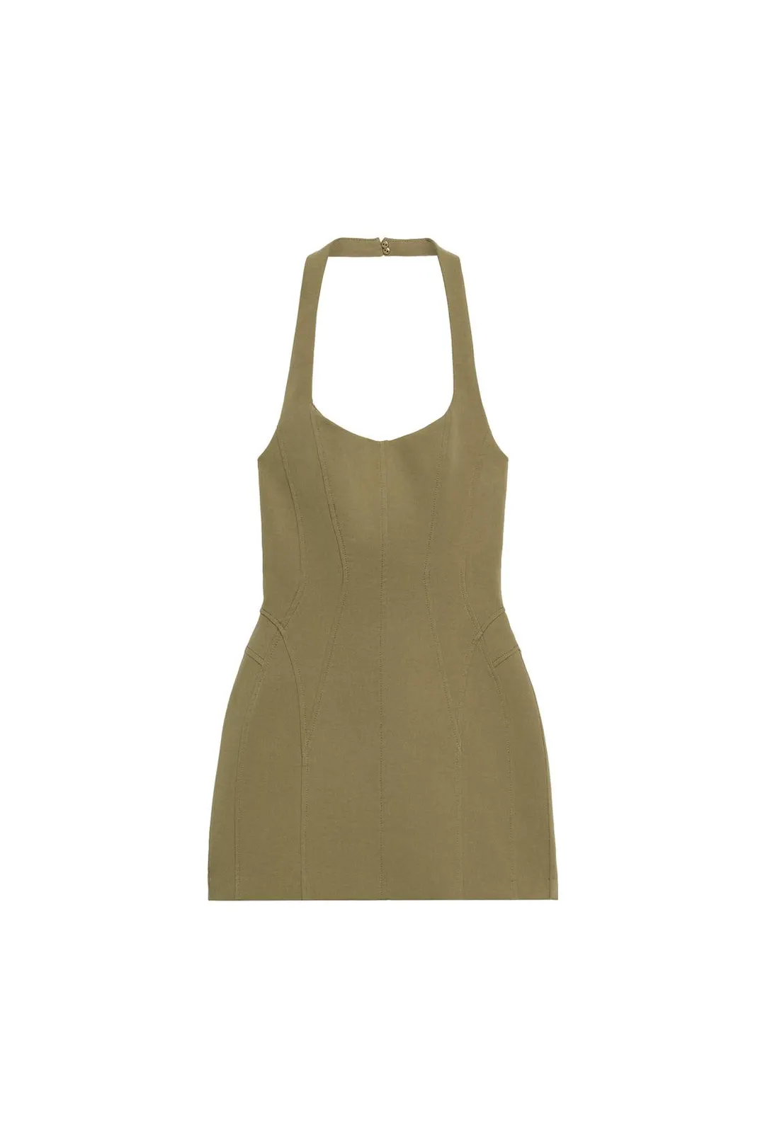 Короткое платье с бретелью через шею, Zara