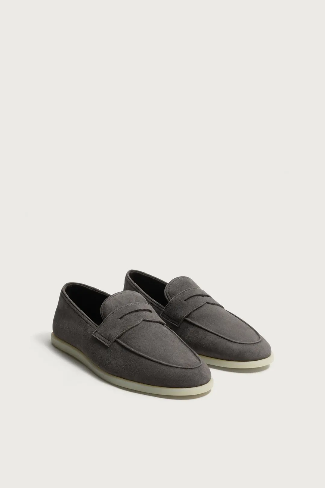 Повседневные кожаные лоферы, Zara