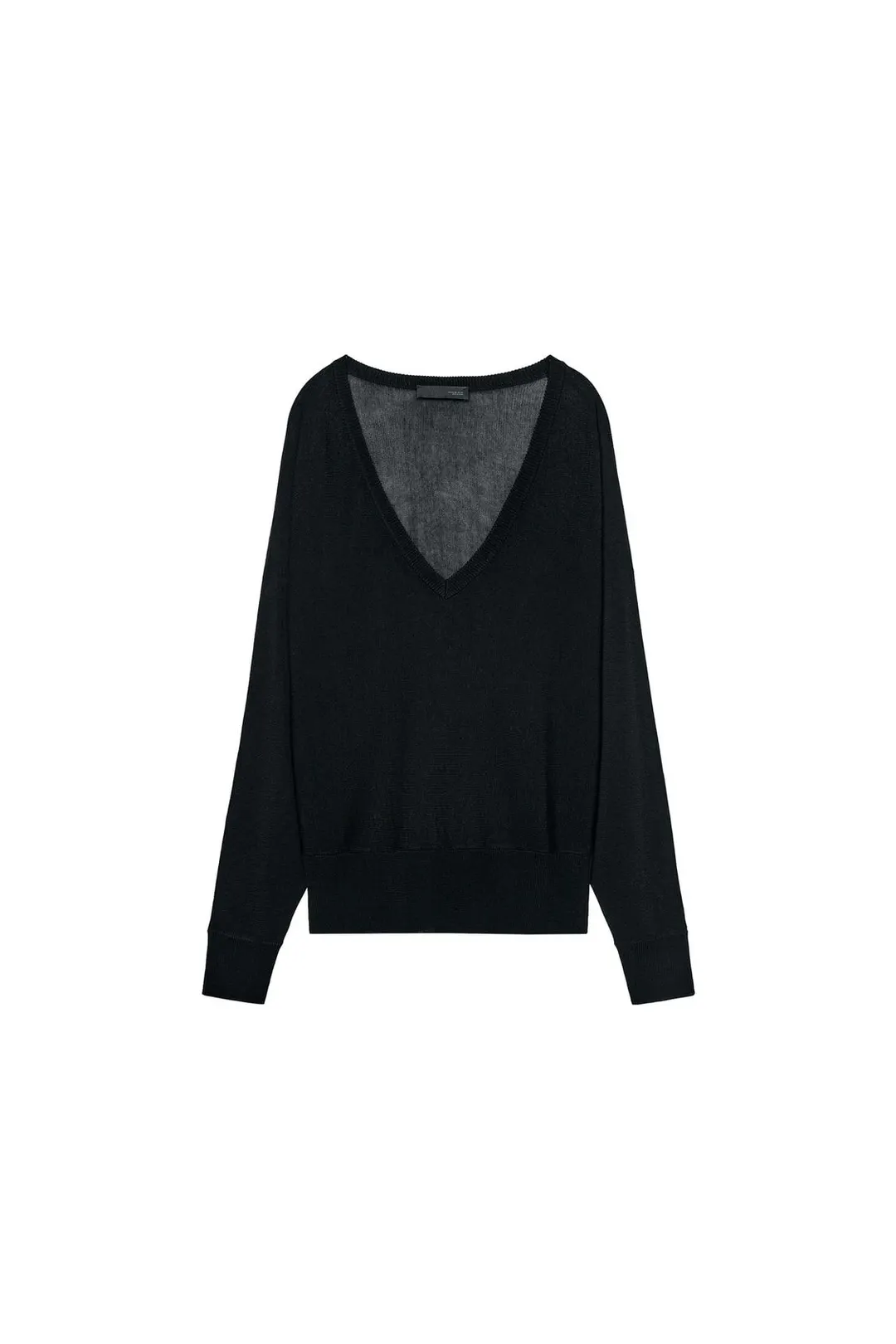 Джемпер вязаный с V-образным вырезом, Zara