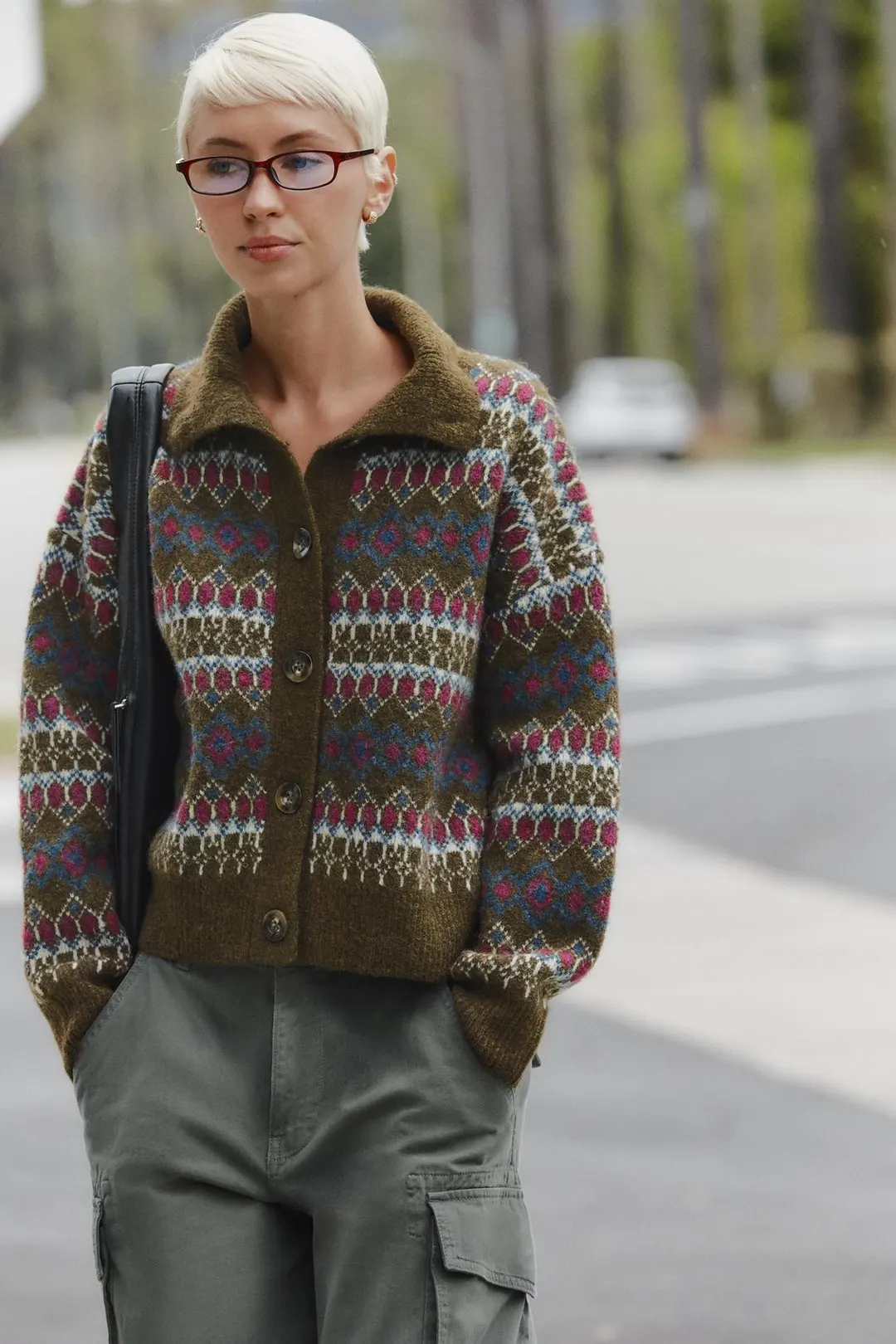 Жаккардовый кардиган, Zara