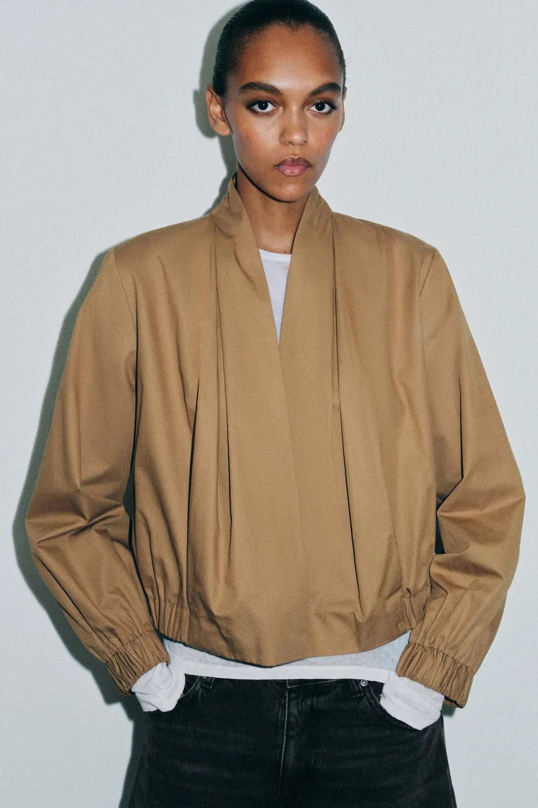 Рубашка-бомбер с запахом ZW Collection, Zara