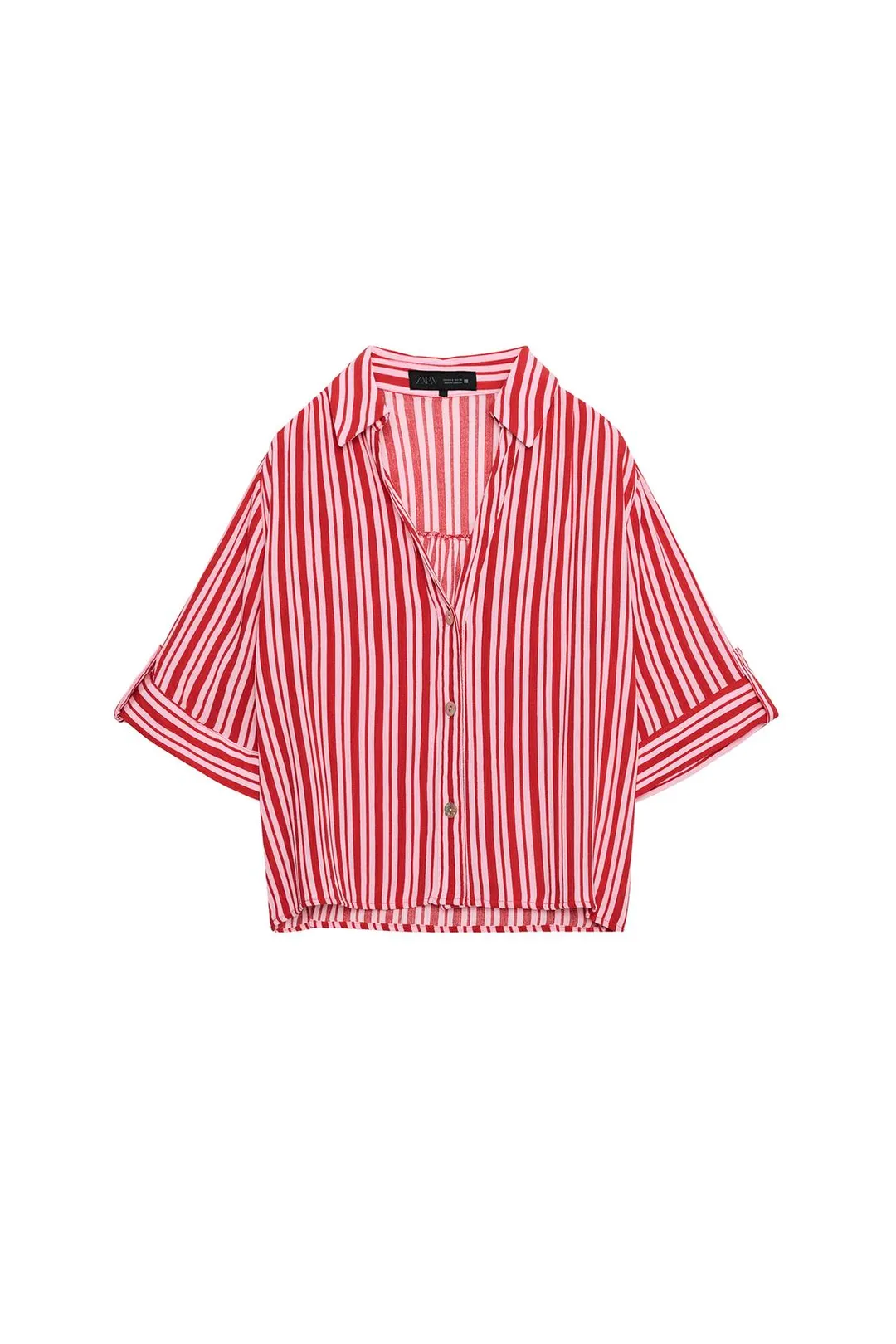 Струящаяся рубашка в полоску, Zara