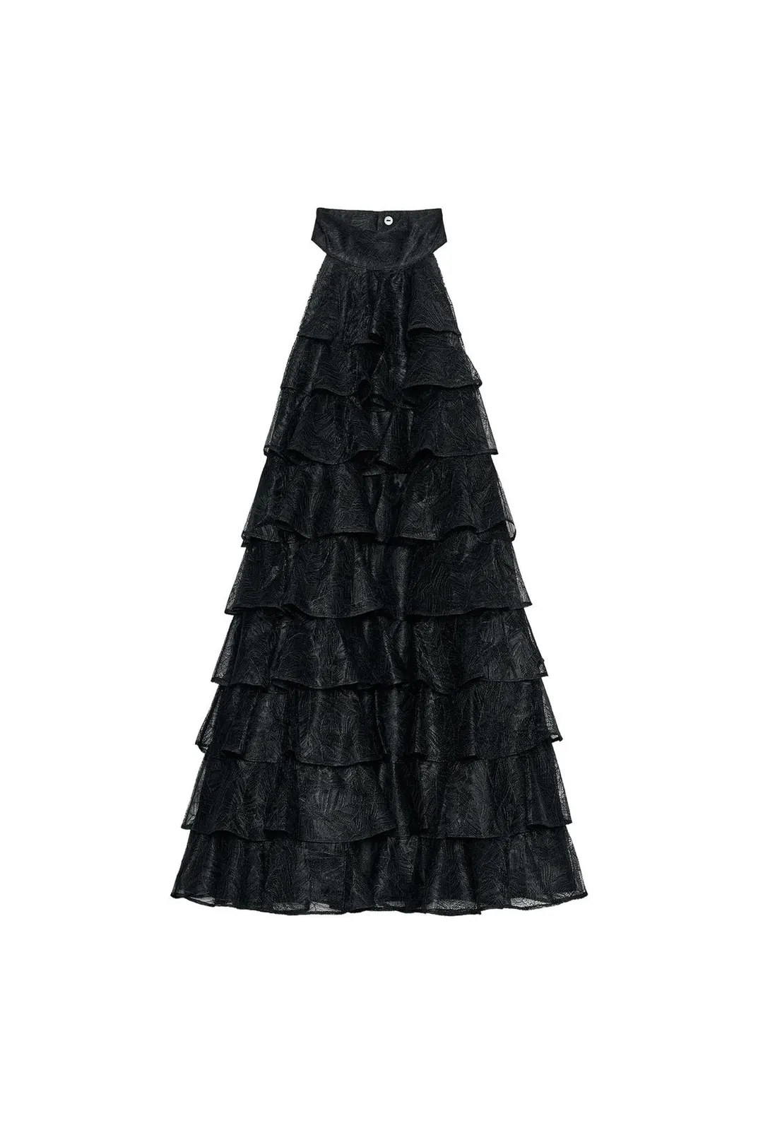 Короткое кружевное платье с оборками, Zara