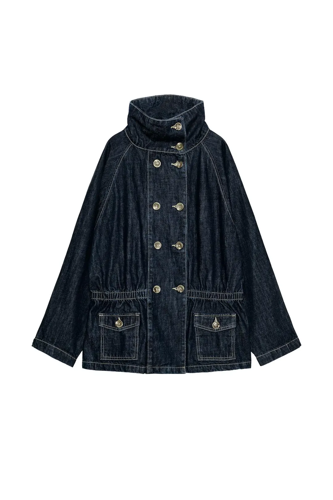 Куртка джинсовая с контрастной строчкой Z1975, Zara